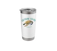 Treasure Island Florida Sea Turtle Design Stainless Steel Insulated Tumbler