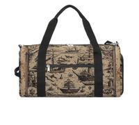 Treasure Map Maritime Pirate Gym Bag Duffle Bag Travel Bag