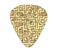 Treasure Maze Guitar picks, made of ABS material, suitable for acoustic guitars, electric guitars, etc.