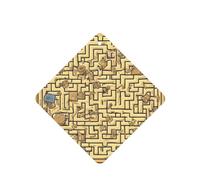 Treasure Maze Pattern Car Air Fresheners 6 Pcs Square Hanging Aromatherapy Tablets Scented Fresheners For Bedroom Bathroom