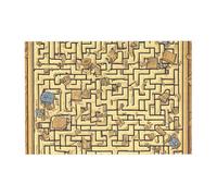 Treasure Maze Pattern Wooden Jigsaw Puzzle Horizontal 300 Pieces for Family Leisure and Creativity Enhancement