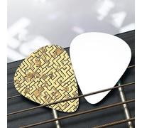 Treasure Maze Patterned guitar pick set - (thin/medium/thick), widely compatible with all kinds of stringed instruments,