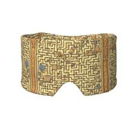 Treasure Maze Printed Sleep Eye and Ear Masks (26.8Ã-4.3 inches) Suitable for Travel, Yoga, Deep Rest Indoor and Outdoor