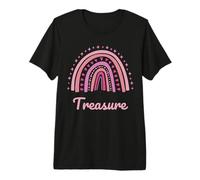 Treasure Name Personalized Funny Women Pink Rainbow Treasure Premium T-Shirt