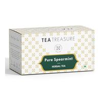 Treasure Pure Spearmint Herbal Tea for PCOS & PCOD - 25 Pyramid Tea Bags | Helps Cure Hormonal imbalance, Unwanted Facial Hair, Acne | Supports Digestion | Caffeine Free