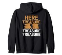 Treasure Searching Quote for Detectorist Hobby Zip Hoodie