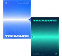 TREASURE [ THE SECOND STEP : CHAPTER ONE ] 1st Mini Album ( PHOTO BOOK. ) ( BLUE + GREEN - SET. ) ( 2 CD+2 UNFOLDED POSTER(LIMITED!)+2 Pre-Order Item+2 Photo Book+2 Photo Card+ETC )