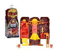 TREASURE X Lost Lands Skull Island Lava Tower Micro Playset, 15 Levels of Adventure, Survive the Traps And Discover 2 Micro Sized Action Figures, Will You Find Real Gold Dipped Treasure?