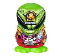 TREASURE X Mega Alien Dissection With 35 Plus Surprises Inside, Dissect the 12 Inch Tall Alien, Rescue the 4 Alien Treasure Hunters, Discover Alien Weapons, Stickers, Plus 4 Alien Treasures