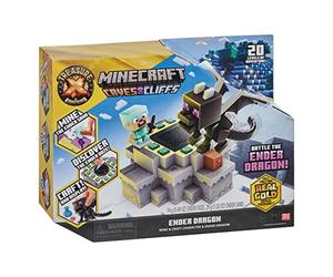 Treasure X Minecraft Caves & Cliffs Ender Dragon. Mine & Craft Character and Ender Dragon. Mine, Discover & Craft with 20 Levels of Adventure, Will you find the Real Gold Dipped Treasure?