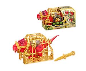 Treasure X TX Dino Dissection, a 6" Red T-Rex Dissection, in a Cage with a Doll and Accessories, with a Surprise Inside, 8 Different Treasures, Famous (TRR45000)