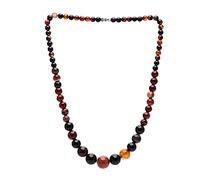 TreasureBay Handmade 6-14mm Natural Agate Gemstone Necklace For Women and Girls (Miracle)
