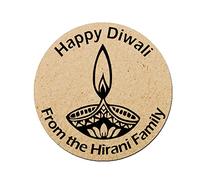 Treasured Forever Personalised Diwali Stickers/Divali Celebration Gift Paisley D1-35 Stickers Labels - Diva Style - (Design 4)