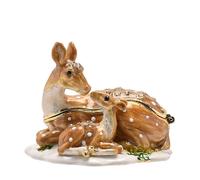 Treasured Trinkets Deer And Fawn Trinket Box - P12202