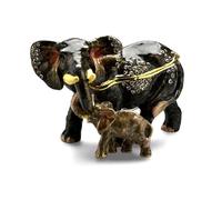 Treasured Trinkets Elephant And Calf Trinket Box - P1269