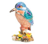 Treasured Trinkets - Kingfisher/Yellow Flowers Yellow