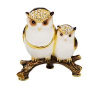 Treasured Trinkets - Mother & Baby Owl Trinket Box