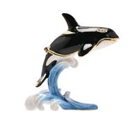 Treasured Trinkets Orca Whale Trinket Box Treasured Trinkets Multicolor