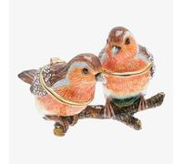 Treasured Trinkets Pair Of Robins Trinket Box 15734