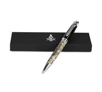 TreasureGurus Blue Lodge Masonic Quality Heavy Weight Ballpoint Pen Gift Set