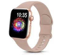 TreasureMax Sport Band Compatible with Apple Watch Bands 38mm 40mm 41mm 42/44mm 45mm 46mm 49mm, Soft Silicone Strap Compatible for Apple Watch Series 11 10 9 Ultra SE/SE2 8 7 6 5 4 3 Men Women Milk