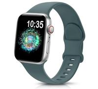 TreasureMax Sport Band Compatible with Apple Watch Bands Women 41mm 40mm 38mm 42mm 44mm 46mm 45mm 49mm Lake Green, Soft Silicone Waterproof Strap for iWatch Series 11 10 9 SE Ultra 8 7 6 5 4 3 Men