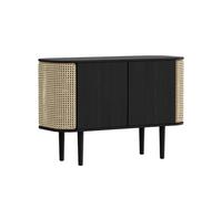 Treasures Cabinet Black Oak/Venetian Cane