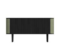 Treasures Cabinet With 3 Doors Black Oak/Morning Meadows