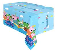 Treasures Gifted Peppa Pig Birthday Party Supplies - Rectangular Tablecloth, 108 x 54 Inches - Peppa Pig Party Decorations for Tabletop - Happy Birthday Tablecloth