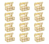 Treasury Box 12 Pcs Hollow - Versatile Transparency Boxes,Candy,Wedding,Favor Storage Boxes,Decoration For Christmas Birthday Party Multipurpose | Multipurpose Outdoor Indoor Utility