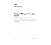 Treasury Minutes Progress Report Update of the Government responses to the Committee of Public Accounts on Sessions 2017-19, 2019, 2019-21, 2021-22, 2022-23, 2023-24 and (Command Paper) CP 1453
