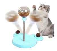 Treat Ball for Cats - And Leaks Ball Pet Feeder Toy - Treat the Dispensing Ball with Spring Feathers for Cats and Small Dogs for Hunting Chase and Movement