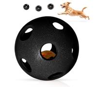 Treat Ball for Dogs Interactive with Bell Hollow Out Rubber