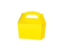 Treat Boxes - Wedding Favour Cupcake Gift Party Box - Choose From 13 Colours (12, Yellow)
