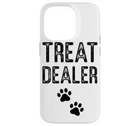Treat Dealer Paw Prints Pet Lover Fun Text Case for iPhone 14 Pro