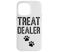 Treat Dealer Paw Prints Pet Lover Fun Text Case for iPhone 14 Pro Max