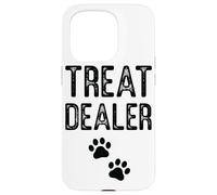 Treat Dealer Paw Prints Pet Lover Fun Text Case for iPhone 15 Pro