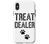 Treat Dealer Paw Prints Pet Lover Fun Text Case for iPhone X/XS