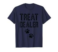 Treat Dealer Paw Prints Pet Lover Fun Text T-Shirt