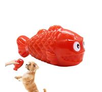 Treat Dispenser - Fish Shape Small Animal Puzzle with Squeaker,Tough Treat Dispensing Chew Toy | for Enrichment Mental Stimulation Reduces Bloating Medium Large Breeds