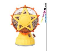 Treat Dispenser for Cats - Stops Bored Mistakes in Cats, Suction Cup Base Layout with Active Atmosphere, 13 cm High + 320 g Weight, Solid ABS Polymer Material Construction