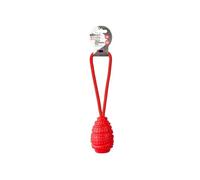 Treat Dispenser Toy - Ideal For Keeping Even The Most Determined Chewers Entertained, Simply Fill With Your Pet's Favourite Treats And Watch Them Work, Bite, And Roll Their Way (Red)
