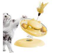 Treat Dispensing Cat Toy Non Slip Base Ball Track Slow Feeder | Interactive Cat Food Toy for Exercise Relief Boredom Slow Feed Kittens Pets Home Snacks