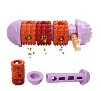 Treat Dispensing Dog Toys, Durable Rubber Slow Feeder Ball, Interactive Chew Enrichment Toy, Bite Resistant Puzzle Training Reward Toy For Boredom Stimulation Teething Crate Feeding Entertainment