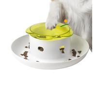 Treat Dispensing Dog Toys,Interactive Cat Treat Dispenser Toy - Press Design Leakage Bowl Feeder for Games Play Puppy Aggressive Dog Indoor Outdoor