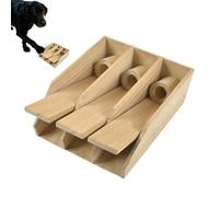 Treat Dispensing Dog Toys, Piano Keyboard Dog Treat Toys to Keep Them Busy, Wooden Leaking Food Dispenser Promotes Slow Eating Teeth Cleaning for Reduces Stress Puppy Training Playing Indoor