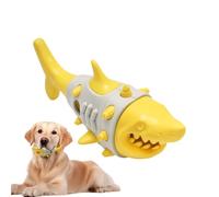 Treat Dispensing Dog Toys - Soft Rubber Standard Size | Puppy Puzzle Slow Feeder with Shark Shape, Bite-Resistant Chew Toy, Teeth Cleaning | Indoor Outdoor Training Play Boredom Relief