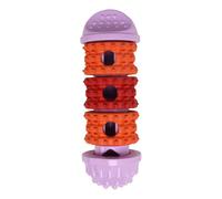 Treat Dispensing Toy Slow Feeding Aid Chew Game Reward Puzzle Action for Natural Rubber Dog Enrichment Toy with Food Pocket, S