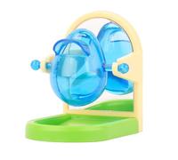 Treat Dispensing Toy with Mirror for Parrot Bird Puzzle Feeder Intelligence Growth Cage Toys for Parakeet Cockatiel Conure African Grey(1pc Random Color)