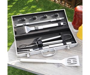 Treat Factory 10 Piece BBQ Tool Set with Carry Case